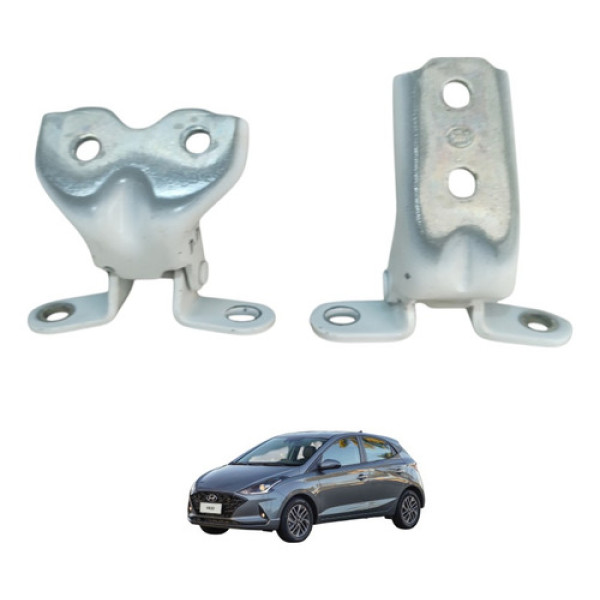 Par Dobradiças Porta Dianteira Direita Hb20 2020 A 2022