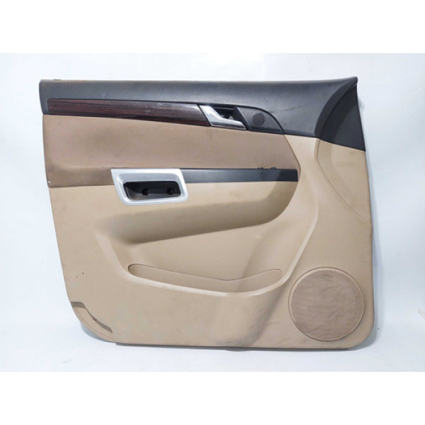 Forro De Porta Dianteiro Esquerdo Captiva Sport 2008 Á 2013 Caramelo