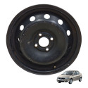 Roda Ferro Aro 15 4 Furos Sandero Logan Kwid Preto Preto