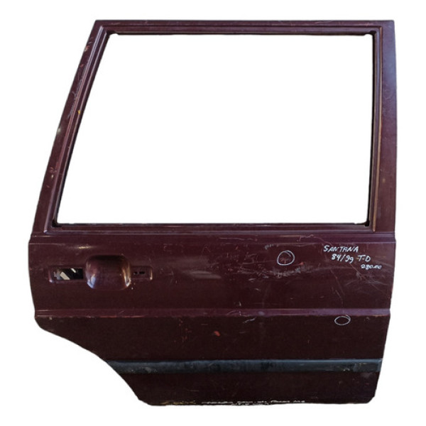 Porta Traseira Direita Volkswagen Santana 1984 A 1999 Direito Traseira Vermelho
