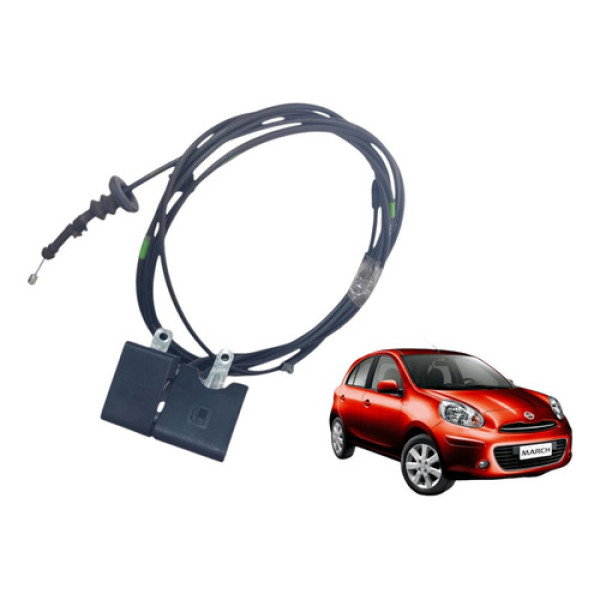 Puxador Capô Tampa Tanque Combustível Nissan March 2011 A 15