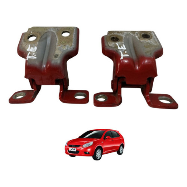 Par Dobradiça Porta Jac J3 Tras Esq 2010 2011 2012 2013