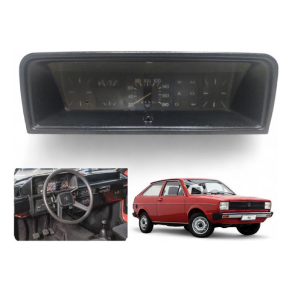 Painel Velocímetro Vw Gol Bx 1986 Original  Preto