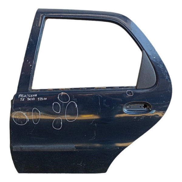 Porta Traseira Esquerda Fiat Palio Siena 1996/2003 Avarias Traseira Esquerdo Azul