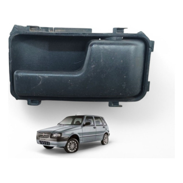 Macaneta Interna Dianteira Direita Uno Mille 2004 A 2011 Preto Dianteira/traseira