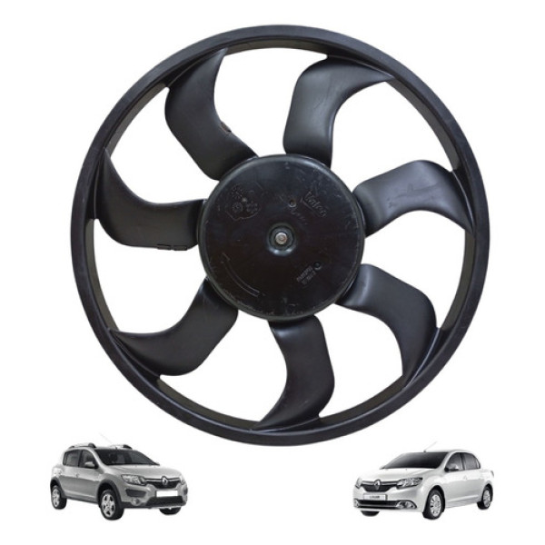 Ventoinha Radiador Logan Sandero 2015 2016 2017 2018 2019