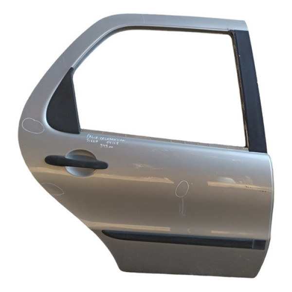 Porta Traseira Direita Palio Siena Celebration 2004 A 2008 Traseira Direito Prata