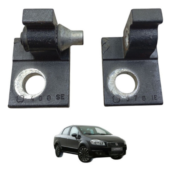 Par Dobradiças Porta Dianteira Esquerda Linea 2008 A 2015