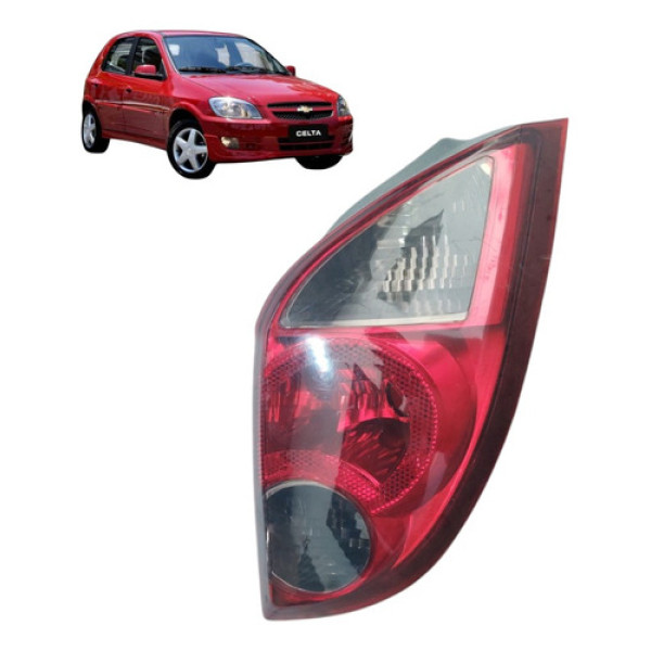 Lanterna Traseira Direita Celta 2007 A 2015 Original Direito/passageiro Vermelho/fumê