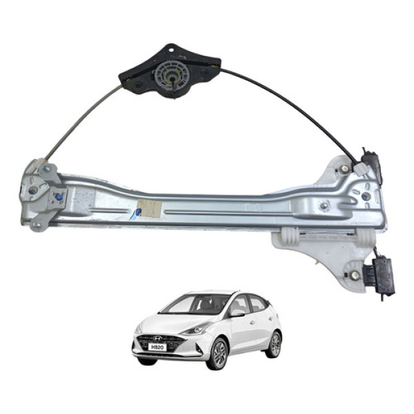Maquina Vidro Elétrico Traseira Direita Hb20 20/22 Original
