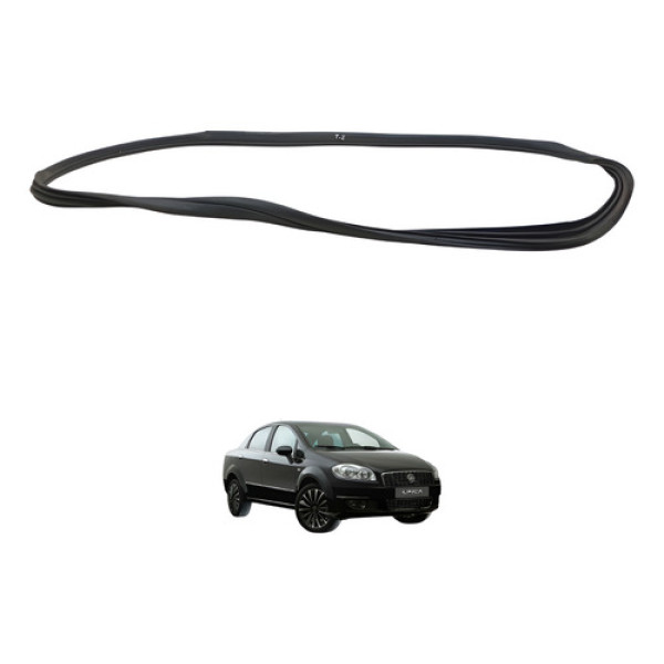 Borracha Guarnição Porta Traseira Esquerda Linea 2008 A 2015 Preto