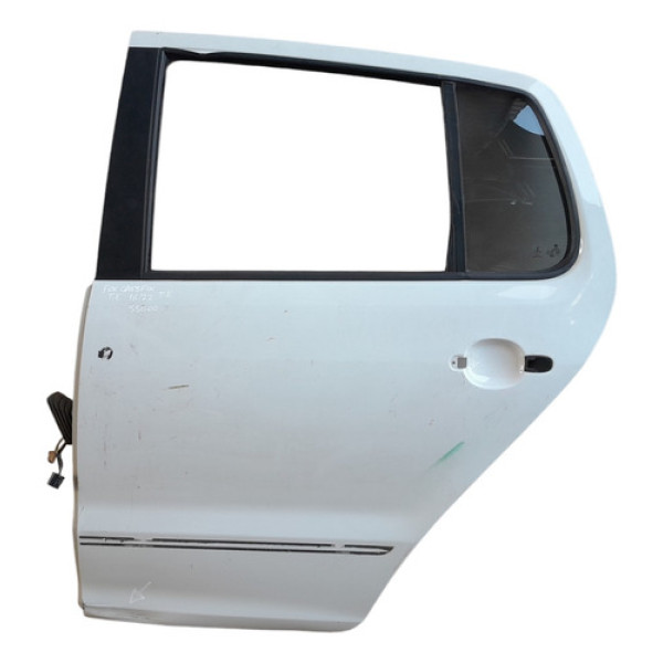 Porta Traseira Esquerda Volkswagen Crossfox Fox 2016/2022 Branco Traseira Esquerda