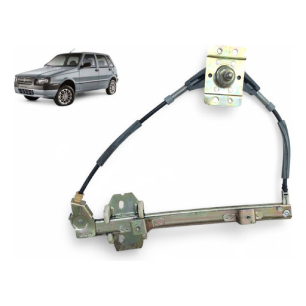 Maquina Vidro Manual Traseiro Esquerdo Fiat Uno 2004 A 2011