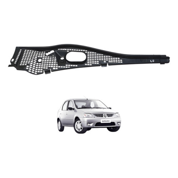 Grade Churrasqueira Logan Lado Direito 2007 A 2013 Preto