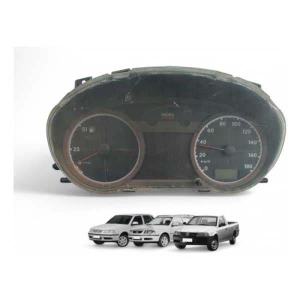 Painel Velocímetro Saveiro Gol Parati G3 2000 A 05 880482011 Preto E Vermelho