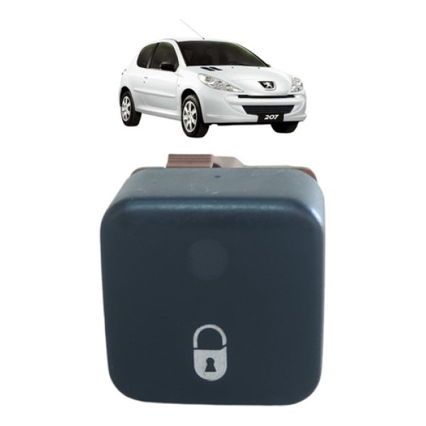 Botão Trava Portas Peugeot 207 2008 A 2014 Original