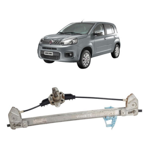 Maquina Manual Vidro Traseiro Esquerdo Fiat Uno Vivace 2010