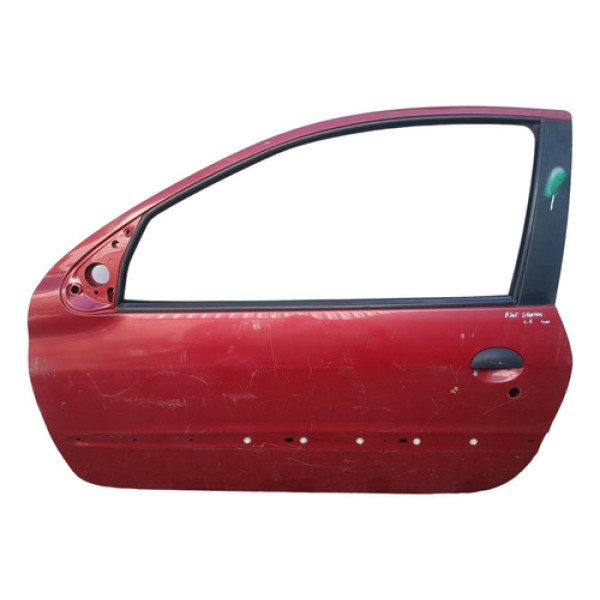 Porta Lado Esquerdo Peugeot 206 2 Portas Original  Dianteira Esquerdo Vermelho