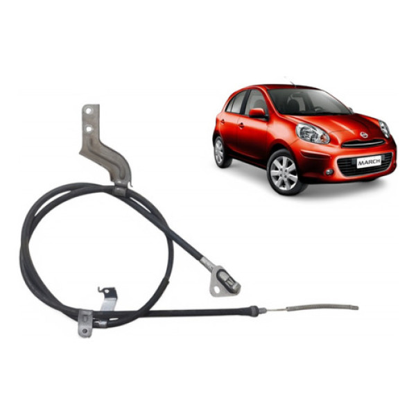 Cabo Freio Mão Traseiro Direito Nissan March 2011 A 2016