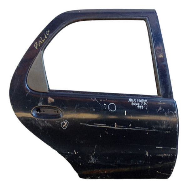 Porta Traseira Direita Palio Siena 1996 A 2003  - Traseira - Direito - Azul