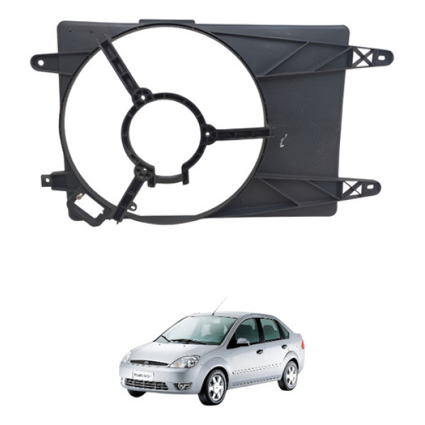 Defletor Ventoinha Ford Fiesta 04 A 2012 Com Ar Condicionado