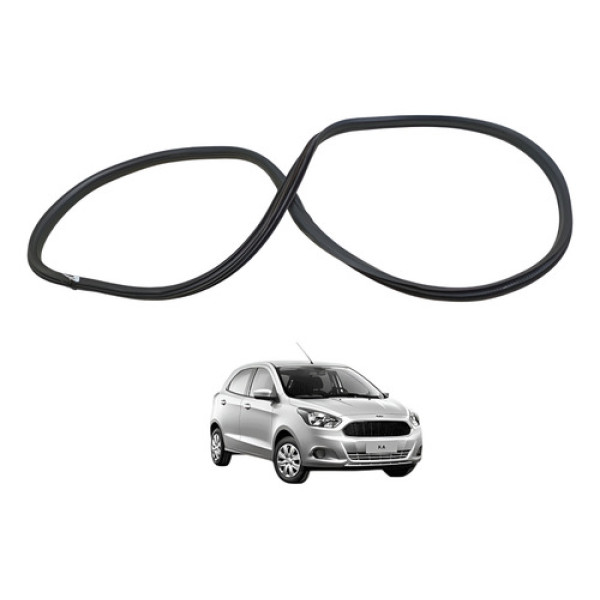 Borracha Guarnição Porta Dianteira Direita Ford Ka 14/19 - Preto