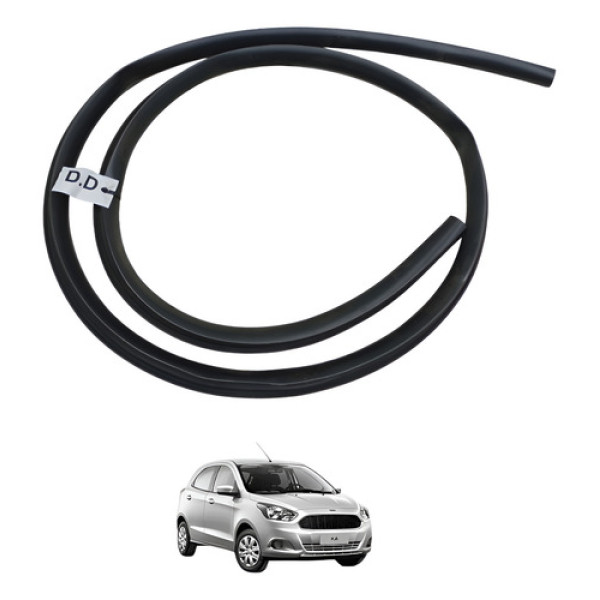 Borracha Vidro Porta Dianteira Direita Ford Ka 2014/2019 Preto