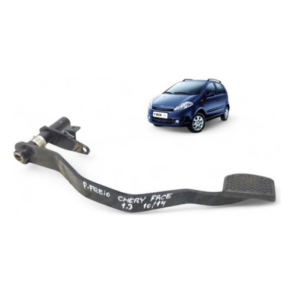 Pedal Freio Chery Face 2010 A 2014 Preto