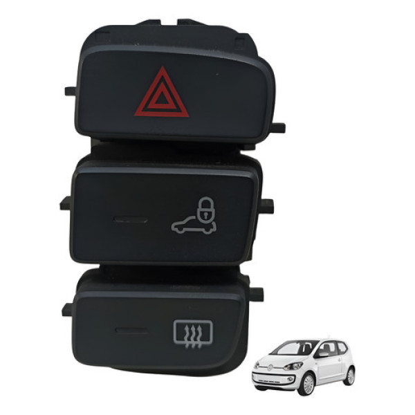 Botão Pisca Alerta Trava Desembaçador Volks Up 2014 A 2021