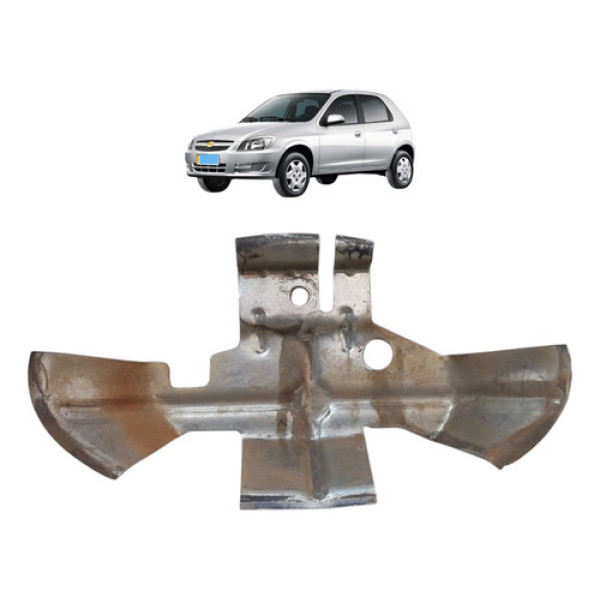 Suporte Maçaneta Externa Traseiro Direito Gm Celta 2007 A 16 - Prata - Traseira