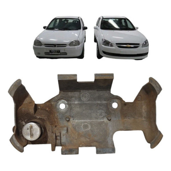 Suporte Maçaneta Ext Dianteira Direita Classic 1996 A 2016 Prata Dianteira