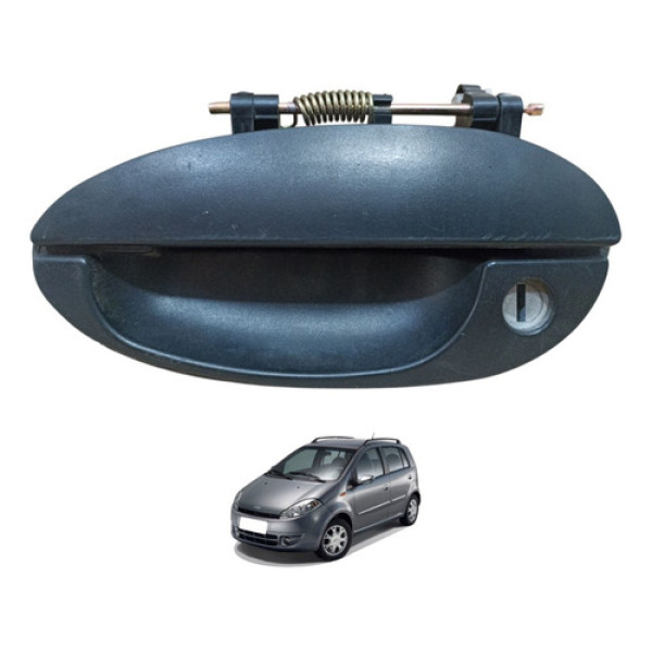 Maçaneta Chery Face Diant Esquerda 2010 2011 2012 2013 2014 Preta Dianteira