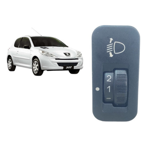 Botão Regulagem Farol Milha Peugeot 207 2008/14 Original
