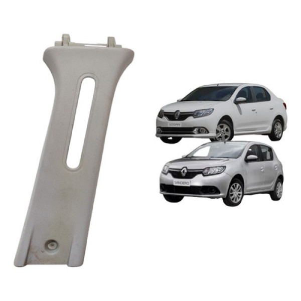 Acabamento Coluna Cinto Direito Sandero Logan 2015 A 2019 - Branco