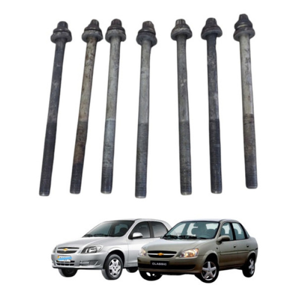 Kit 7 Parafusos Cabeçote Classic Celta 2002 A 2016