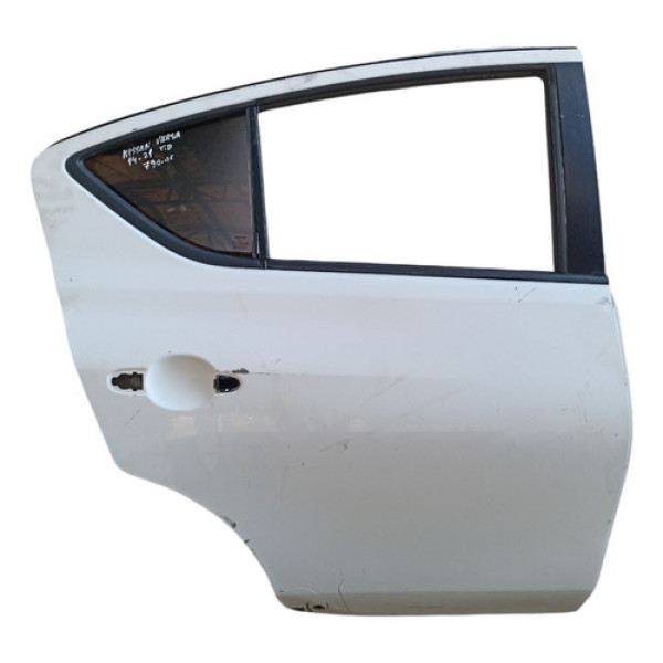 Porta Traseira Direita Nissan Versa 2014 A 2021  Traseira Direito Branco