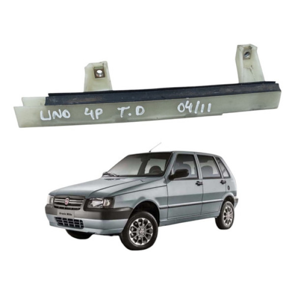 Guia Vidro Traseiro Direito Uno Mille 2004 A 2011 Cinza