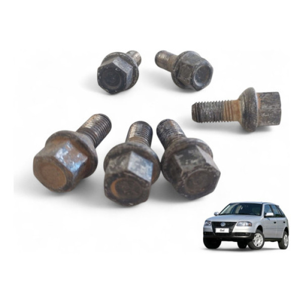 Kit 6 Parafusos Roda Gol Saveiro Parati 1995 A 2012
