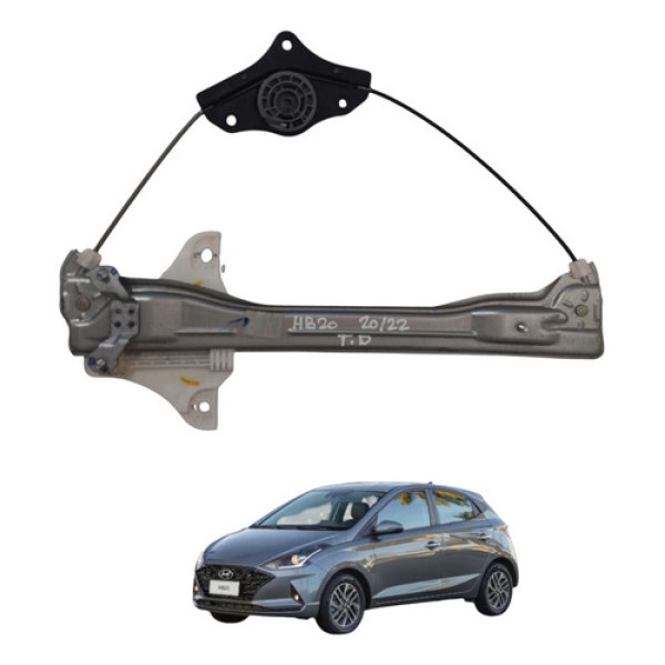 Maquina Vidro Traseiro Direito Hb20 2020 A 2022