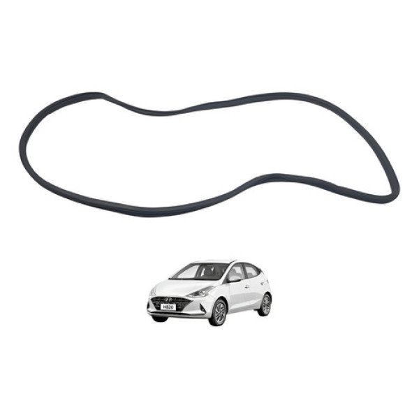 Borracha Guarnição Porta Hb20 Dianteira Esquerda 2020/2022 Preto