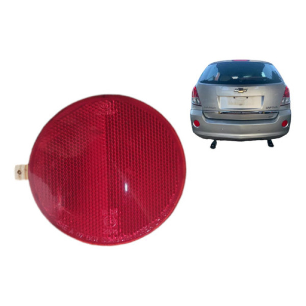 Refletor Olho Gato Para-choque Traseiro Direito Captiva 2008 Vermelho