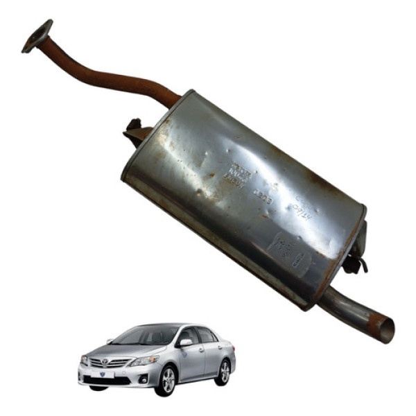 Escapamento Silencioso Traseiro Corolla 1.8 2009 2010 A 2014