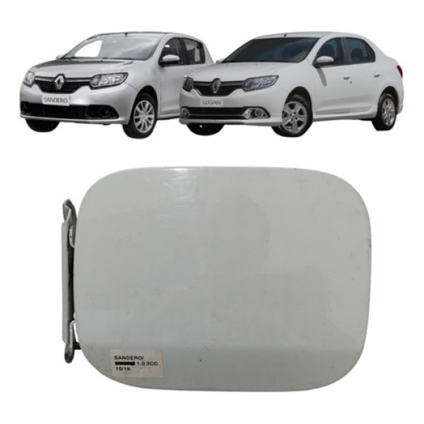 Portinhola Tanque Combustível Sandero Logan  2016 A 2020 Branco 2018
