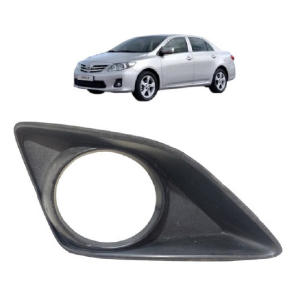 Moldura Farol Milha Direito Corolla 2009 A 2014 8148102140 Cinza Direito