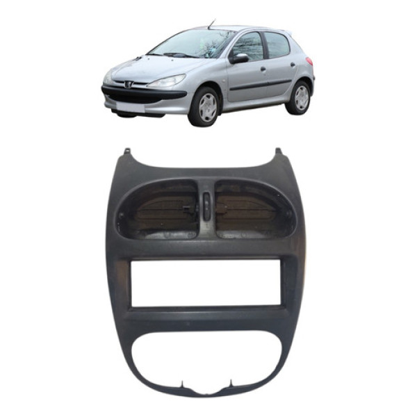 Moldura Interna Painel Central Com Difusor Ar Peugeot 206