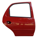 Porta Traseira Direita Chevrolet Celta 2002/2016 Bom Estado Traseira Direito Vermelho