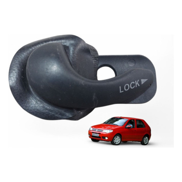 Maçaneta Int Traseira Esquerda Pálio 2004 A 2008 Celebration Preto Dianteira/traseira