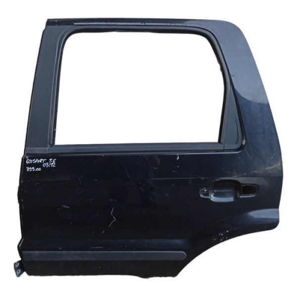 Porta Traseira Esquerda Ford Ecosport 2003 A 2012  Traseira Esquerda Preto