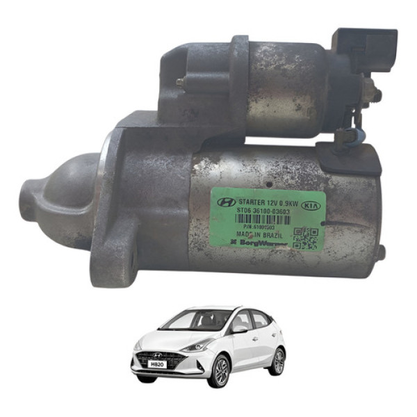 Motor Partida Arranque Hb20 Manual 1.0 3cc 2020/2022 Origina