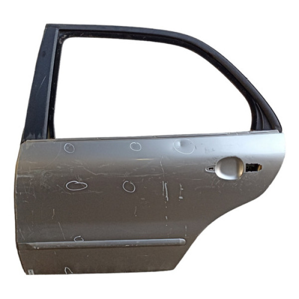 Porta Traseira Esquerda Marea Brava Fiat 1994 Original Traseira Esquerdo Prata